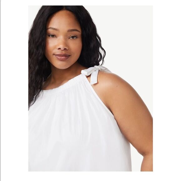 Women's Tie Tank Top - Picture 2 of 4